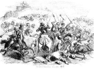 De Slag bij Bannockburn in 1314 door English School